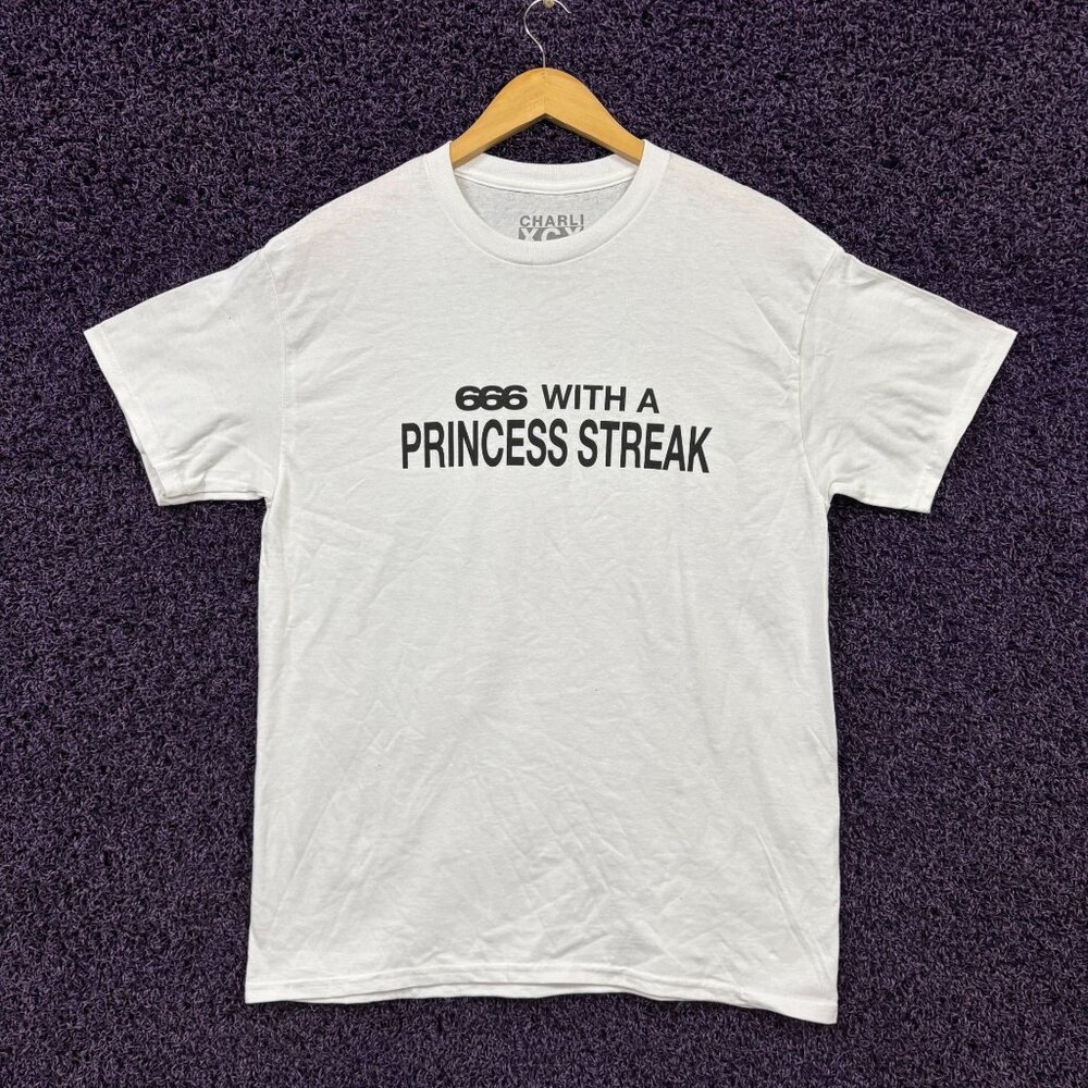 CharliXCX 360 Lyric brat Album Electric Dance Club T-Shirt L